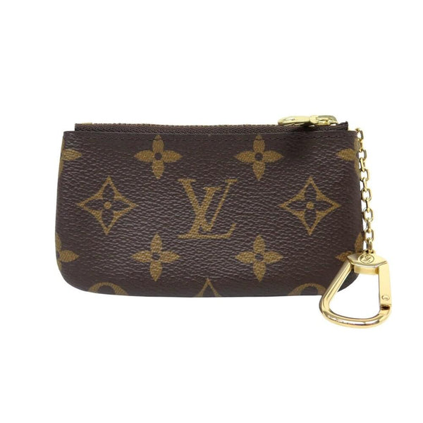 Louis Vuitton Key Pouch M62650 Monogram Canvas Coin Card Holder with Key Ring
