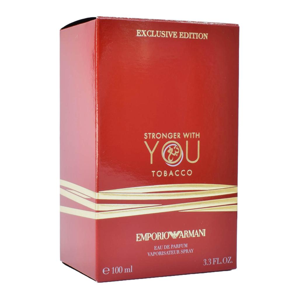 Giorgio Armani Stronger With You Tobacco Eau de Parfum (EDP) 3.3 OZ / 100 ML – Unisex Fragrance – Brand New in Box