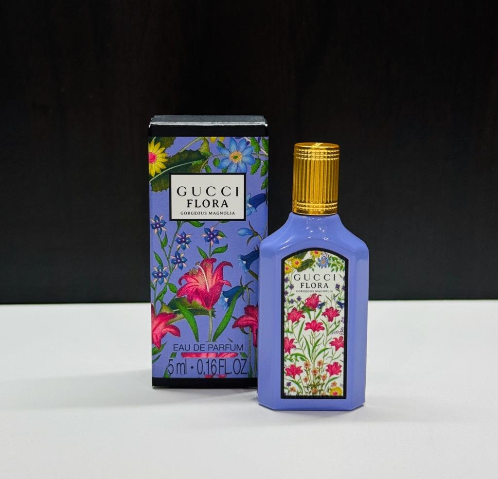 Gucci Flora Gorgeous Magnolia Eau de Parfum Sample 5 ML / 0.16 OZ for Women – Brand New with Box