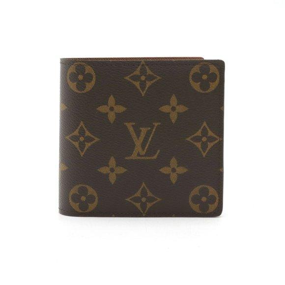 Louis Vuitton Monogram Marco M61675 Bi-Fold Wallet Brown Vintage