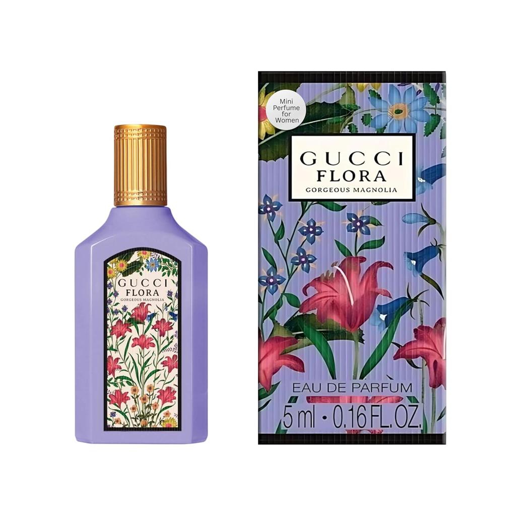 Gucci Flora Gorgeous Magnolia Eau de Parfum Sample 5 ML / 0.16 OZ for Women – Brand New with Box