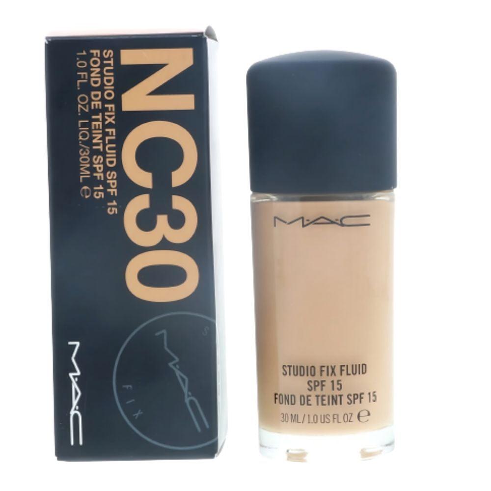 MAC Studio Fix Fluid SPF 15 24HR Matte Foundation NC30 30ml New In Box