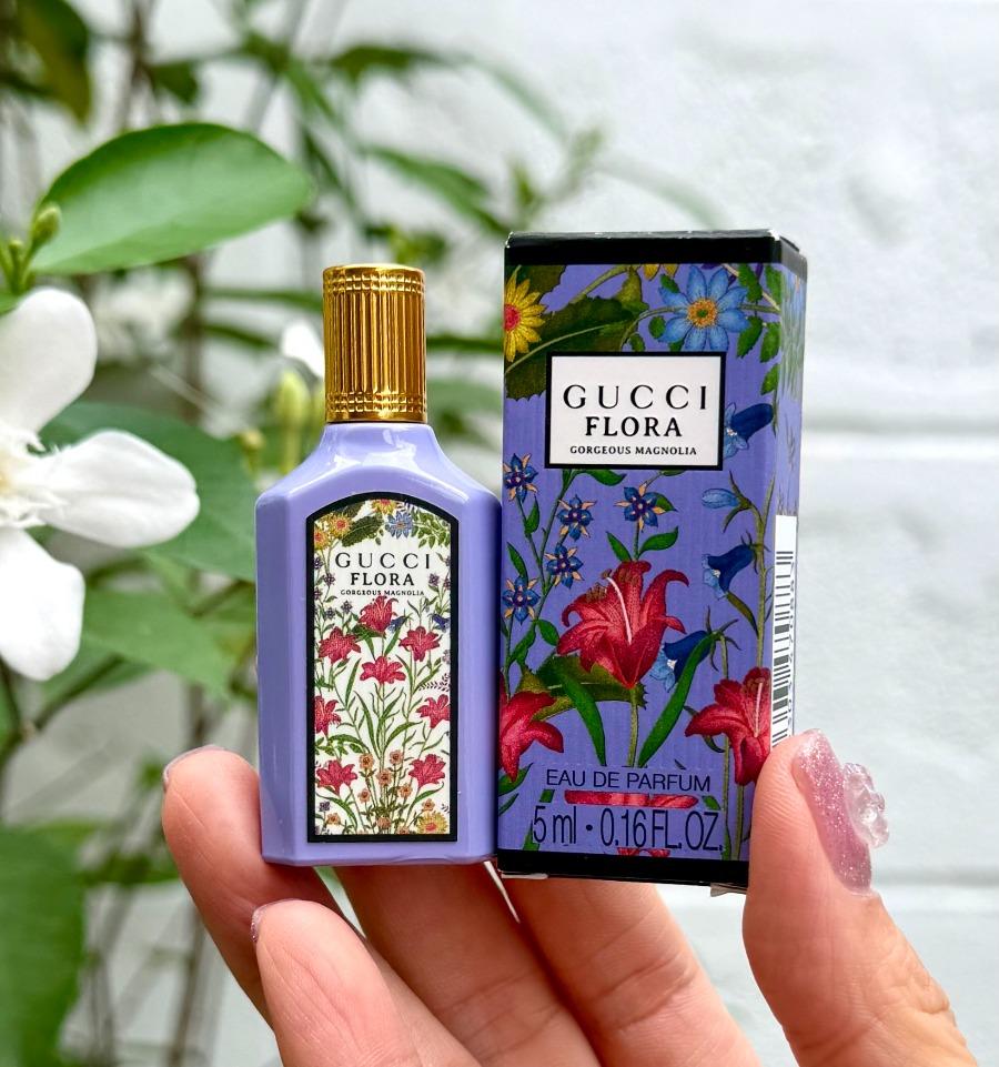 Gucci Flora Gorgeous Magnolia Eau de Parfum Sample 5 ML / 0.16 OZ for Women – Brand New with Box