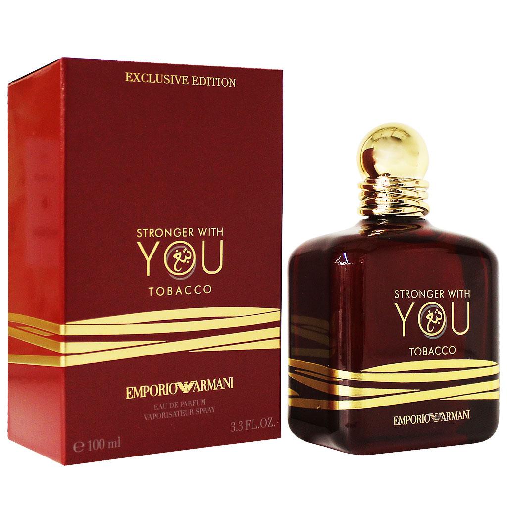 Giorgio Armani Stronger With You Tobacco Eau de Parfum (EDP) 3.3 OZ / 100 ML – Unisex Fragrance – Brand New in Box