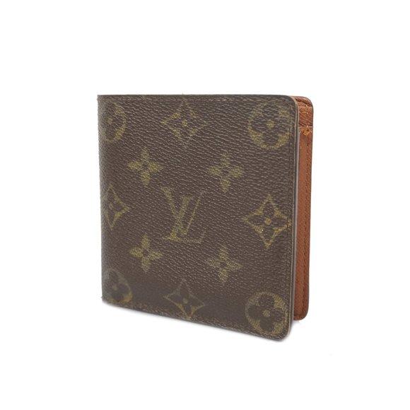 Louis Vuitton Monogram Marco M61675 Bi-Fold Wallet Brown Vintage